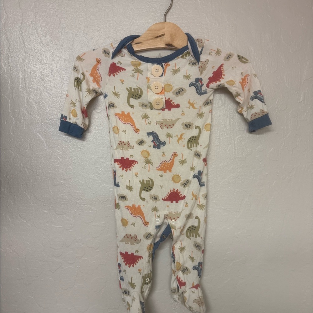 $14 ADD ON milkberry bamboo henley romper 3-6M Zara Janie and Jack Baby Gap